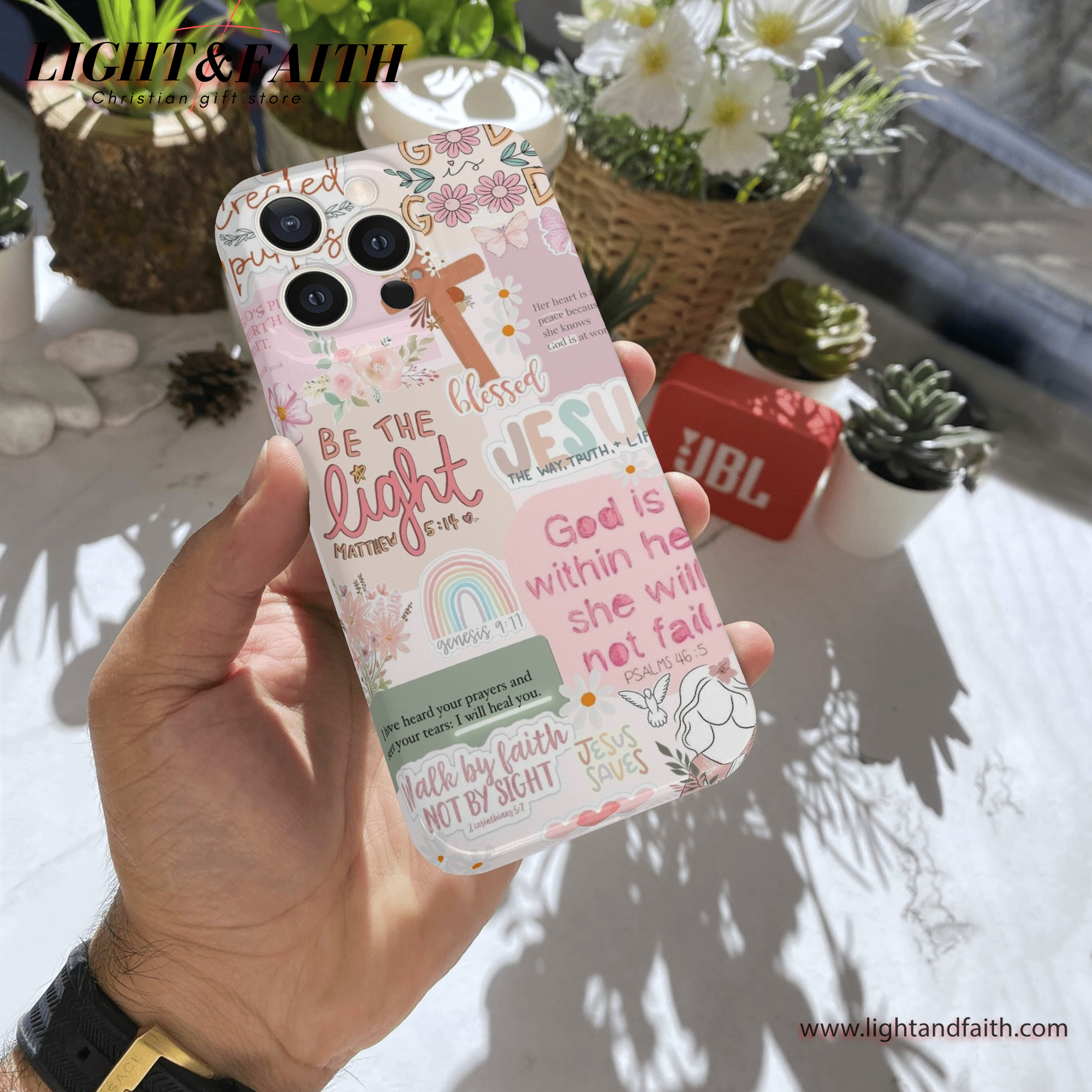 Be The Light Phone Case, Christian Phone Case, Bible Verse Phone Case, Religious Gift, PCLAF22